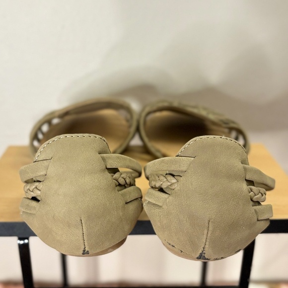 4/$10🎄City Classified Olive Tan Braided Sandals Size 7 - Picture 10 of 11